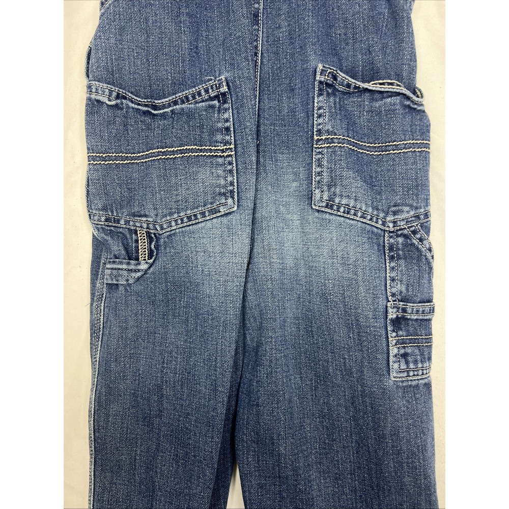 Oshkosh Toddler Boys or Girls Blue Denim Bib Overalls (Size 24 Months) - Picture 7 of 13